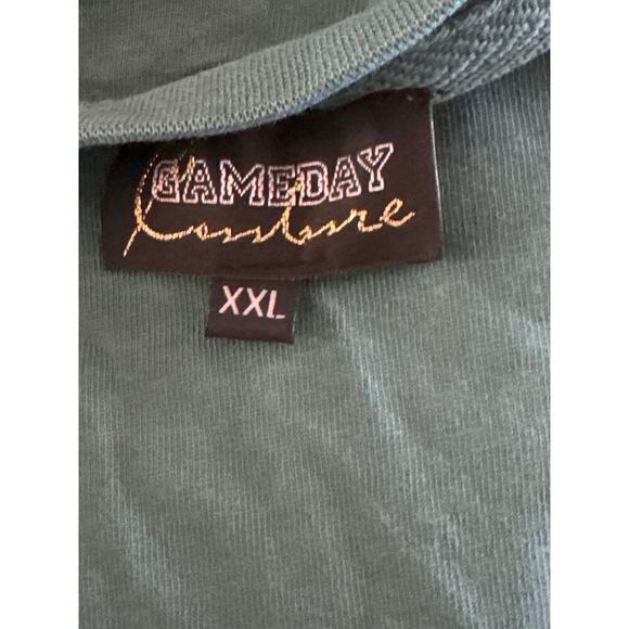 Gameday Couture "I'll Be Home" Holiday Elbow Patch Shirt Women's XXL NWOT - Picture 11 of 12